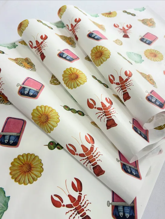 Produção de papel seda premium para marcas